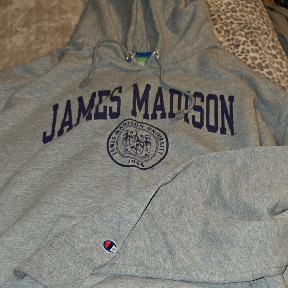 Champion Gray James Madison University Sweatshirt
